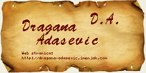 Dragana Adašević vizit kartica